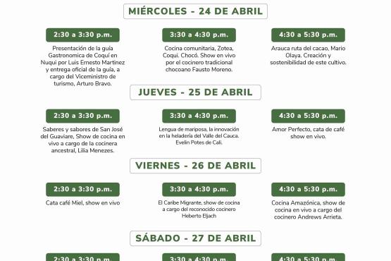 Programación FILBO 2024