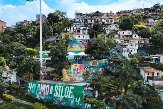 Corredor turístico en Cali, la comuna 20 se viste de paz
